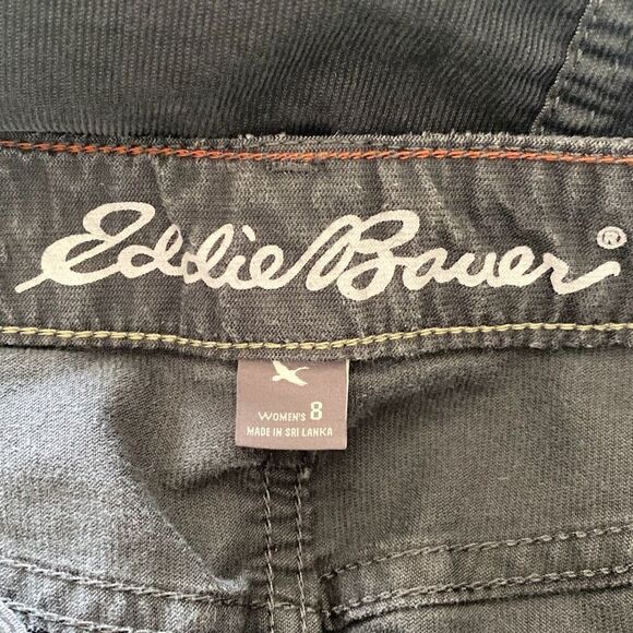 🔥3/$20🔥 Eddie Bauer charcoal gray corduroy skirt size 8 - Picture 6 of 8